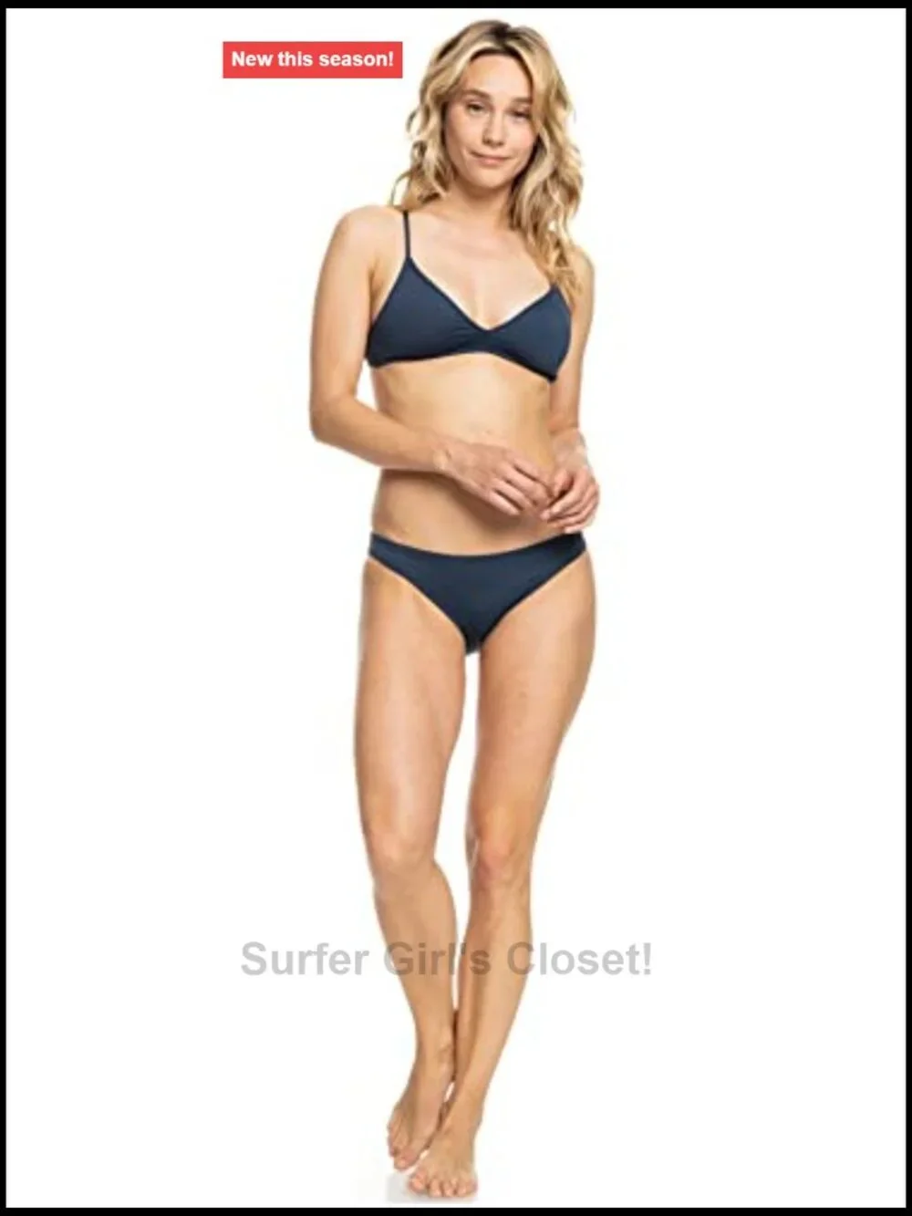 Triangle Bikini Top – UPF 50+, Quick-Dry, Removable Pads, Adjustable Straps